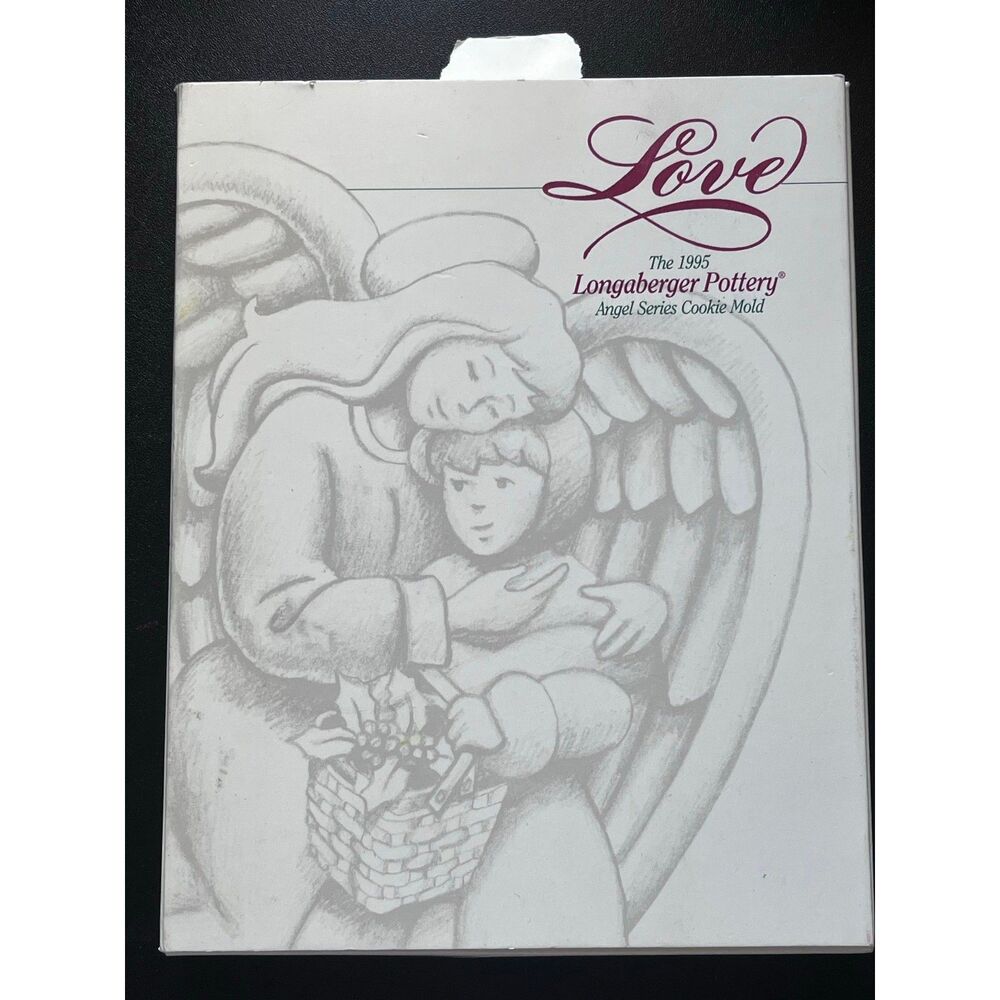 NEW 1995 longaberger pottery angel series cookie mold
